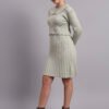 J6_PISTA_01_3 Women's Pistachio Green Ribbed Knit Winter Dress