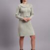 J6_PISTA_01_4 Women's Pistachio Green Ribbed Knit Winter Dress