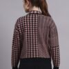 S13_BLACK_01_3-min Turtle Neck Houndstooth Design Premium Acrylic Wool Women’s Knitted Top & Sweater