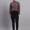 S13_BLACK_01_7-min Turtle Neck Houndstooth Design Premium Acrylic Wool Women’s Knitted Top & Sweater