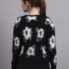 S14_BLACK_01_3-min Flower Matrix Design With Premium Acrylic Wool Women Black Knitted Top Sweater