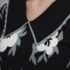 S14_BLACK_01_6-min Flower Matrix Design With Premium Acrylic Wool Women Black Knitted Top Sweater