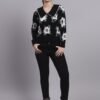 S14_BLACK_01_7-min Flower Matrix Design With Premium Acrylic Wool Women Black Knitted Top Sweater