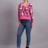 S14_PINK_01_7-min Spread Collar Flower Matrix Design | Premium Acrylic Wool Women Pink Knitted Top Sweater