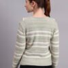 S16_PISTA_01_3 Spread Collar Striped Button-Down | Premium Acrylic Wool Women Knitted Pistachio Green Top Sweater