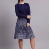 partnerimages_068b808d_J5_NAVY_01_5 Pearl Button Cable Knit Fit | Acrylic Wool Navy Blue Women Jumper Dress