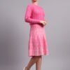 partnerimages_13ecb40b_J5_DPINK_01_4 Pearl Button Cable Knit Fit & Acrylic Wool Pink Women Jumper Dress