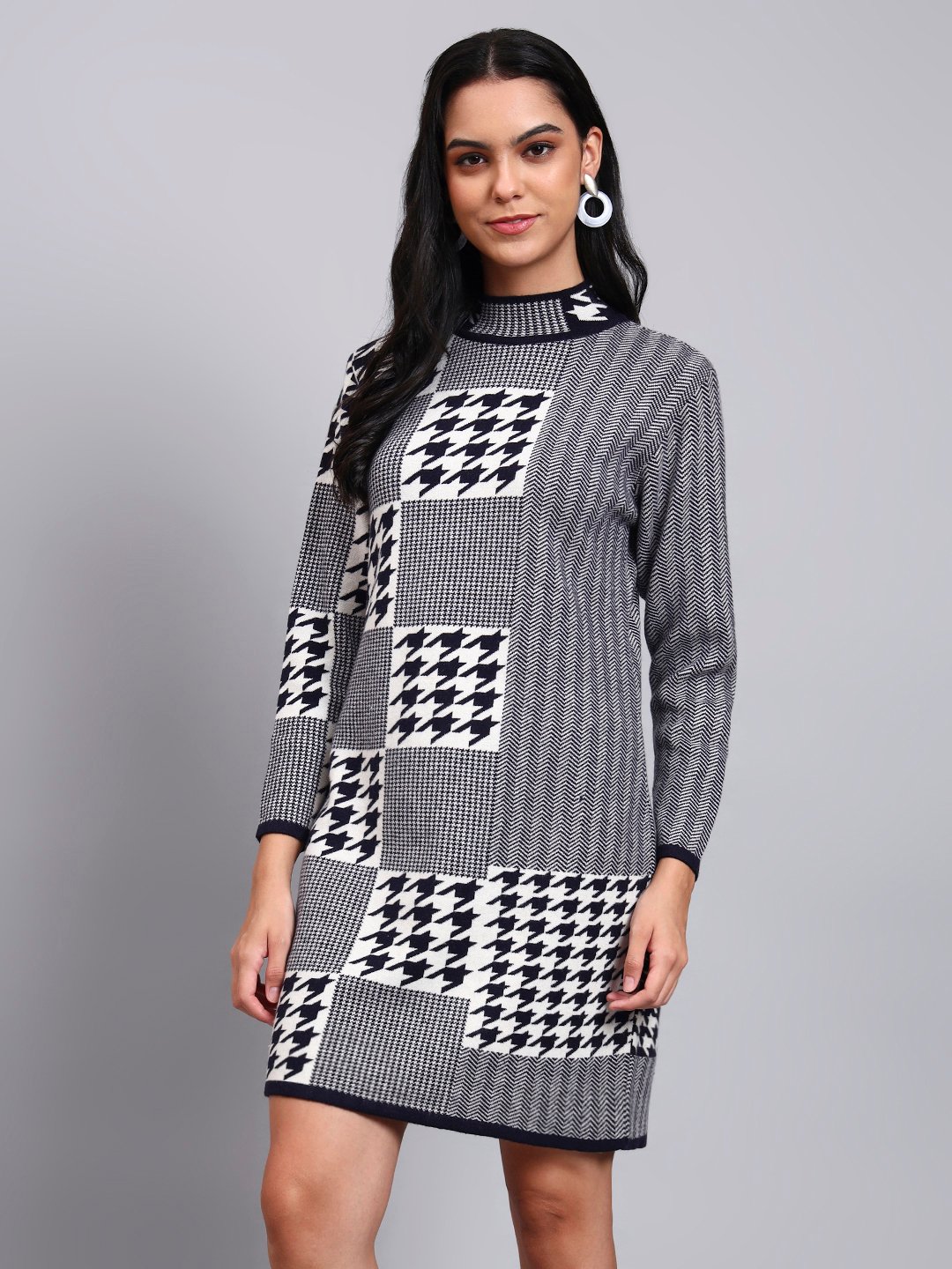 chinese dress ladies Amazon.com: WDIRARA Women's Houndstooth Plaid V Neck Split Hem Belted  Button Long Sleeve Bodycon Church Pencil Maxi Dress Black Snap XS :  Clothing, Shoes & Jewelry main image 0