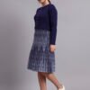 partnerimages_d1149549_J5_NAVY_01_4 Pearl Button Cable Knit Fit | Acrylic Wool Navy Blue Women Jumper Dress