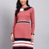 partnerimages_fee050ad_J10_ONION_01_2 Women's Onion Pink Ribbed Knit Winter Dress with Navy Scalloped Collar & Border