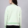Round Neck Blocked Design With Premium Acrylic Wool Women Knitted Top & Sweater