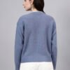 Round Neck Geomatric Design With Premium Acrylic Wool Women Knitted Top & Sweater