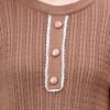 Round Neck Geomatric Design With Premium Acrylic Wool Women Knitted Top & Sweater