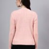S23_LIGHTPINK_01_2 Round Neck Geomatric Design With Premium Acrylic Wool Women Knitted Top & Sweater
