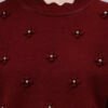 Round Neck Flowered Patch Work Design With Premium Acrylic Wool Women Knitted Top & Sweater