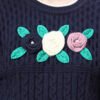 Round Neck Flowered Patch Work Design With Premium Acrylic Wool Women Knitted Top & Sweater