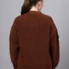 Round Neck Flowered Patch Work Design With Premium Acrylic Wool Women Knitted Top & Sweater