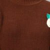 Round Neck Flowered Patch Work Design With Premium Acrylic Wool Women Knitted Top & Sweater