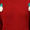 Round Neck Flowered Patch Work Design With Premium Acrylic Wool Women Knitted Top & Sweater