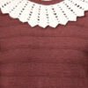 S28_BROWN_01_5 Shawl Collar Self Design Design With Premium Acrylic Wool Women Knitted Top & Sweater