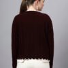 S29_WINE_01_2 MODKLINE Women’s Wine Winter Sweater – Floral Collar & Textured Knit
