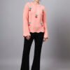 S30_BABYPINK_01_6 Round Neck Flowered Patch Work Design With Premium Acrylic Wool Women Knitted Top & Sweater