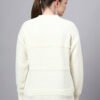S31_OFFWHITE_01_2 Round Neck Self Design Design With Premium Acrylic Wool Women Knitted Top & Sweater