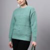 S31_PISTA_01_1 Round Neck Self Design Design With Premium Acrylic Wool Women Knitted Top & Sweater