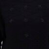 S33_BLACK_01_5 Round Neck Geomatric With Patch Work Design With Premium Acrylic Wool Women Knitted Top & Sweater