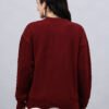 Round Neck Geomatric With Patch Work Design With Premium Acrylic Wool Women Knitted Top & Sweater