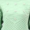 S33_PISTA_01_5 Round Neck Geomatric With Patch Work Design With Premium Acrylic Wool Women Knitted Top & Sweater