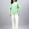 S33_PISTA_01_6 Round Neck Geomatric With Patch Work Design With Premium Acrylic Wool Women Knitted Top & Sweater